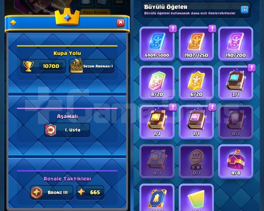 !! 61 LVL 10.700 KUPA HARİKA HESAP !!