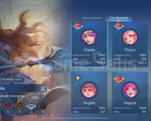 Sup ve mid main kız hesabı