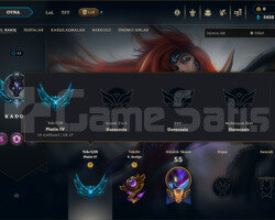 LEAGUE OF LEGENS EUW PLATİN FRESH SATILIK HESAP