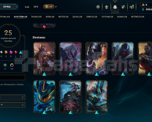 LEAGUE OF LEGENS EUW PLATİN SMURF SATILIK HESAP