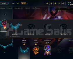 LEAGUE OF LEGENS EUW PLATİN SMURF SATILIK HESAP