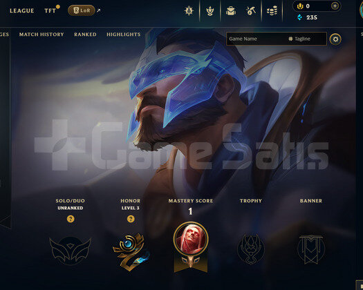 EUW Unranked | 3 Kostüm - 32 Hero | LoL Hesap
