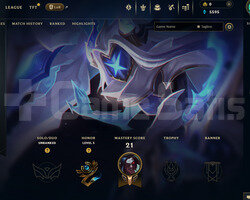 EUW Unranked | 4 Kostüm - 26 Hero | LoL Hesap