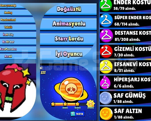 !! 79 BİN KUPA 90 KARAKTER 230 KOSTÜM !!
