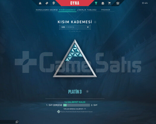 1.27 KDA YÜKSEK MMR PLAT3 FRESH HESAP