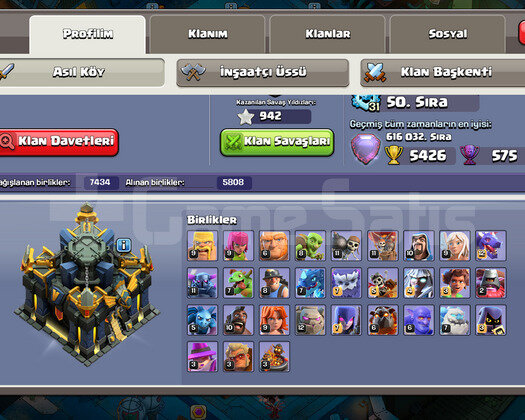 215 SV CLASH OF CLANS HESABI / DEMİRCİ DETAYLI !