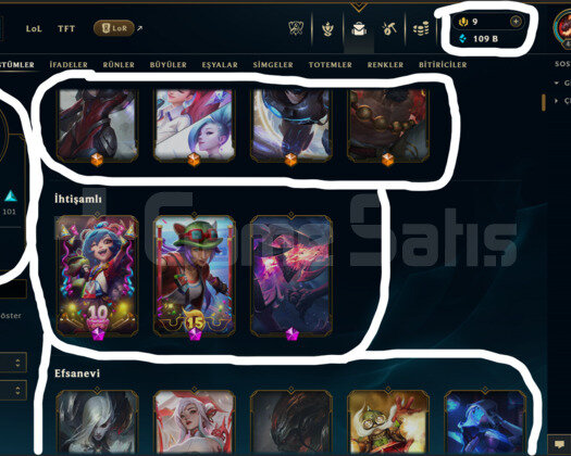 484 LEVEL / 247 SKİN / FUL HERO +MAİL +9000 SATIŞ