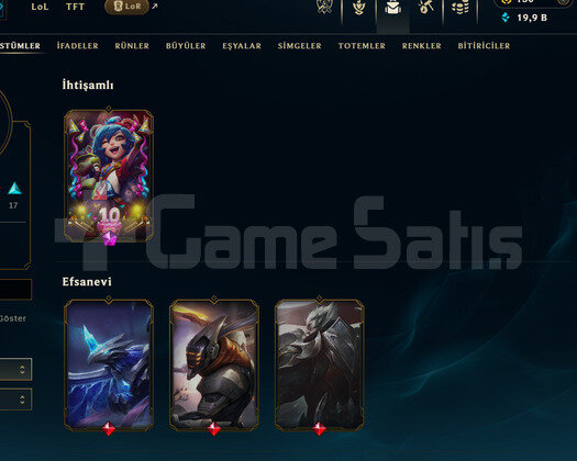36 skin flex dia sol q zümrüt çar  119 lvl