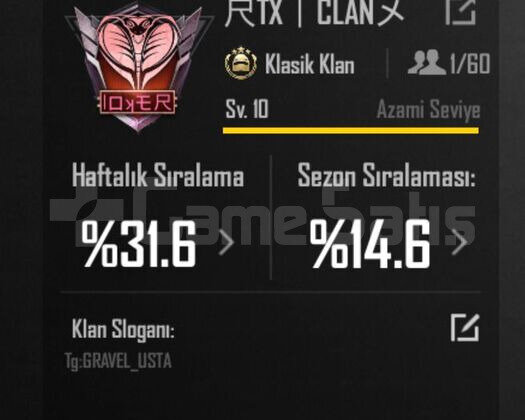 10 SEVİYE İSİM DEĞİŞTİRME AKTİF KLAN !!!