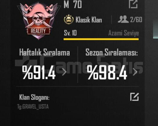 10 SEVİYE İSİM DEĞİŞME AÇIK KLAN HIZLI TESLİMANT