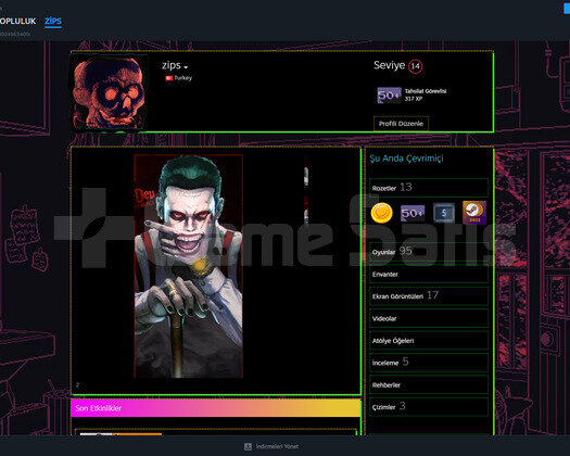 14 LEVEL 95 OYUN 300SAAT CS FENA!!