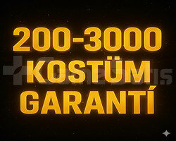 | BOŞ HESAP YOK | DOPDOLU 200-3000 KOSTÜM GARANTİ
