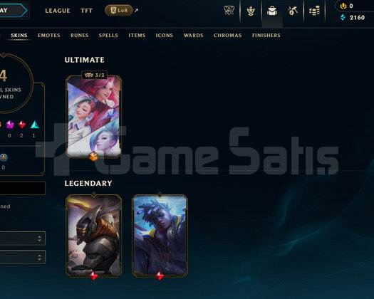 EUW Unranked | 4 Kostüm - 32 Hero | Handmade Hesap