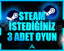 İstediğiniz 3 Oyun + Garanti + Destek