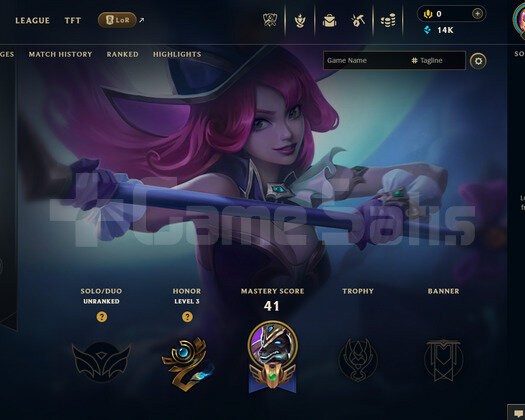EUW Unranked | 1 Kostüm - 14K Mö | Dereceli Hazır