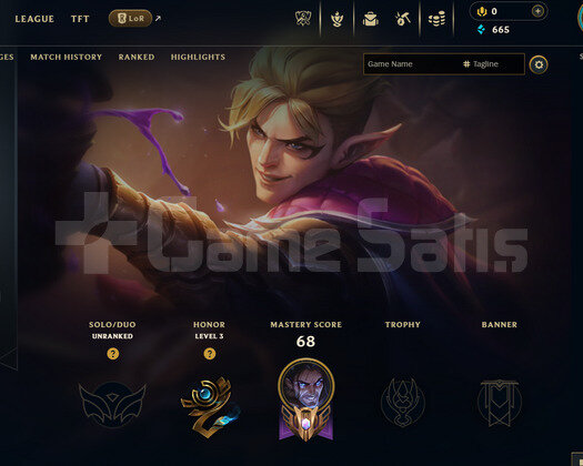 EUW Unranked | 6 Kostüm - 30 Hero | Handmade Hesap