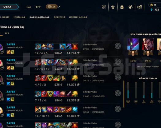 LEAGUE OF LEGENS EUW SMURF FRESH SATILIK HESAP