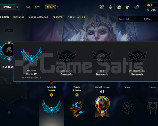 LEAGUE OF LEGENS EUW SMURF FRESH SATILIK HESAP