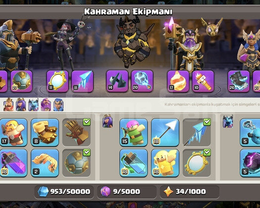 TH17 MAX! * 21 KOSTÜM + EKİPMAN * | DÜNYA 18.555