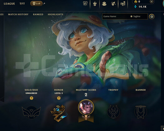 EUW Unranked | 1 Kostüm - 14K Mö | Dereceli Hazır