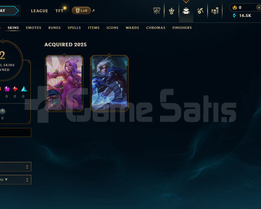 EUW Unranked | 2 Kostüm - 16K Mö | LoL Hesap