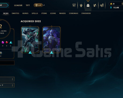 EUW Unranked | 2 Kostüm - 15K Mö | LoL Hesap