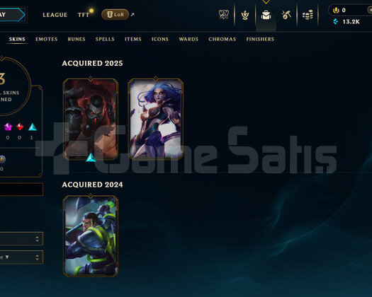 EUW Unranked | 3 Kostüm - 13K Mö | LoL Hesap