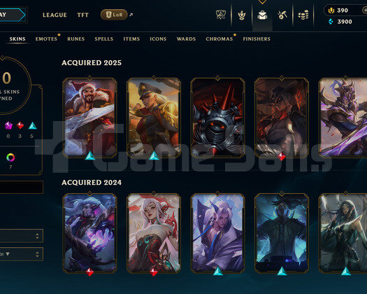 TR Silver 3 | 10 Kostüm - 390 Rp | LoL Hesap
