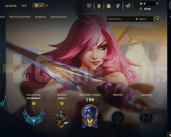 EUW Plat 3 | 8 Kostüm - 88 Hero | LoL Hesap