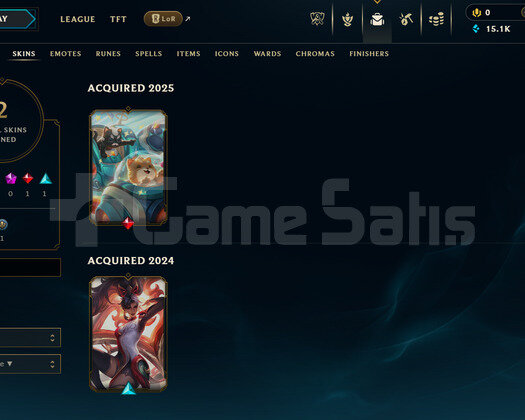 EUW Unranked | 2 Kostüm - 15K Mö | Dereceli Hazır