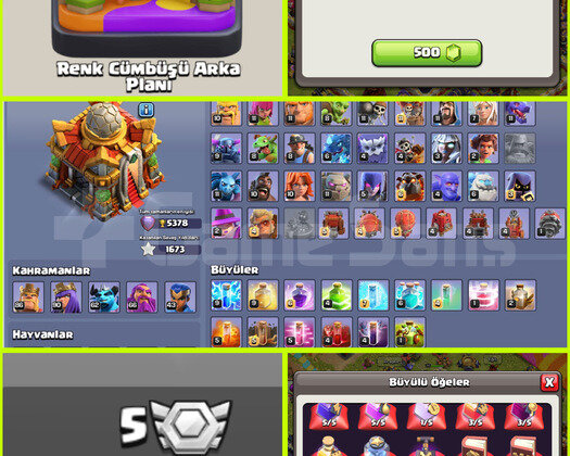 İSİM DEĞİŞMELİ!! ARKAPLANLI!! TH16 MAX HESAP