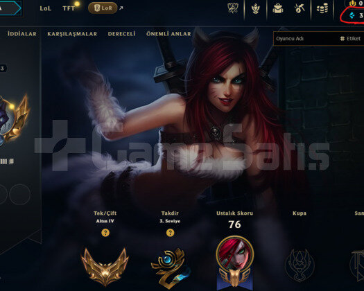 EUW GOLD 4 CİCİ KEDİ KATA 31K M.Ö FRESH ACC! +38LP