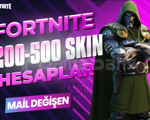200-500 SKIN PREMIUM MAİL DEĞİŞEN FORTNITE HESAP