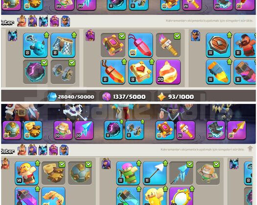 TH17COC |  MAX HERO + MAX EKİPMAN | TR