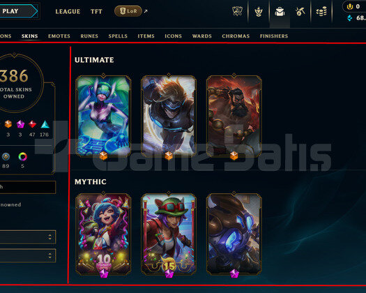 280 LEVEL / 386 SKIN / FULL HERO / +MAIL / + TEL