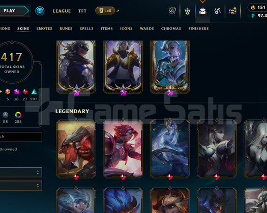 631 LEVEL / 417 SKIN / 18 İHTİŞAMLI /+MAIL /ZMRT 2