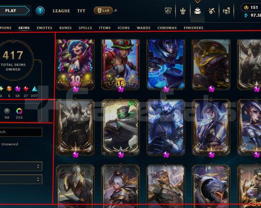 631 LEVEL / 417 SKIN / 18 İHTİŞAMLI /+MAIL /ZMRT 2