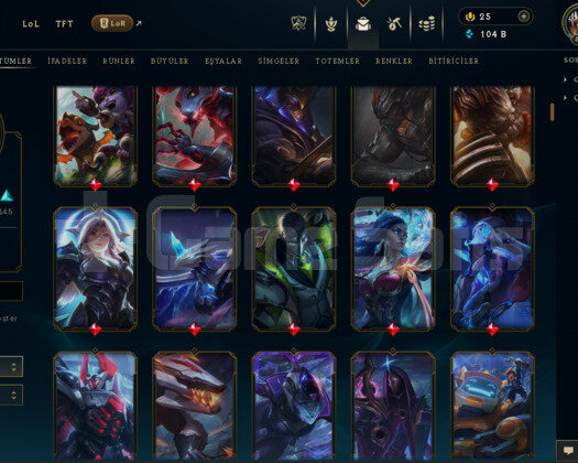 EUW / 481 LEVEL / 421 SKİN / FULL HERO +MAİL