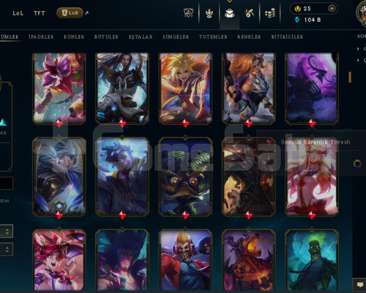EUW / 481 LEVEL / 421 SKİN / FULL HERO +MAİL
