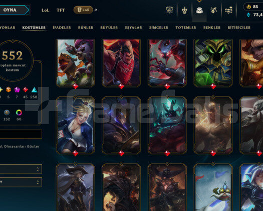 587 LEVEL / 552 SKIN / FULL HERO / +MAIL / KAÇMAZ!