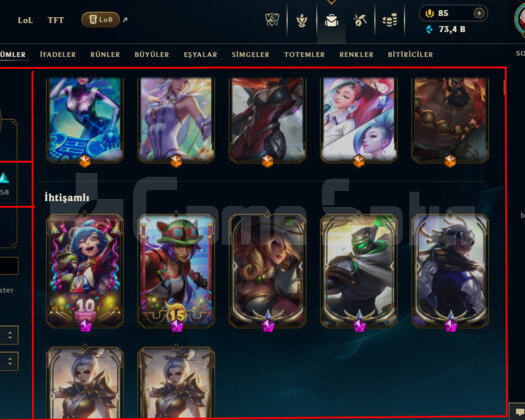587 LEVEL / 552 SKIN / FULL HERO / +MAIL / KAÇMAZ!