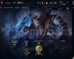EUW Unranked | 5 Kostüm - 17K Mö | LoL Hesap