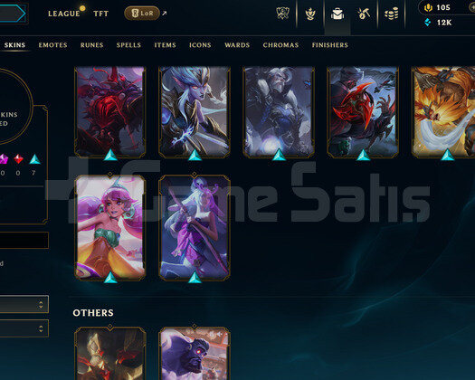 EUW Geçen Sezon Plat | 9 Kostüm - 12K Mö | Derecel