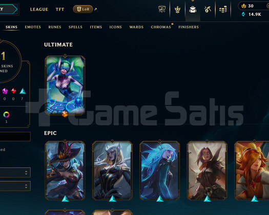 EUW Unranked | 11 Kostüm - 14K Mö | Dereceli Hazır