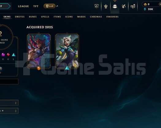 EUW Gold 4 | 2 Kostüm - 20K Mö | LoL Hesap