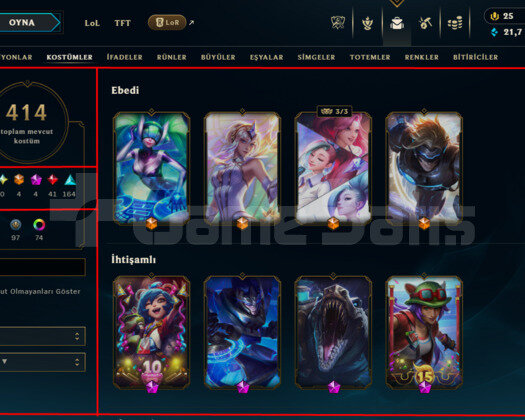 420 LEVEL / 414 SKIN / TFT DEĞERLİ / +MAIL / +TEL