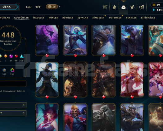 592 LEVEL / 448 SKIN / FULL HERO / +MAIL / +TEL