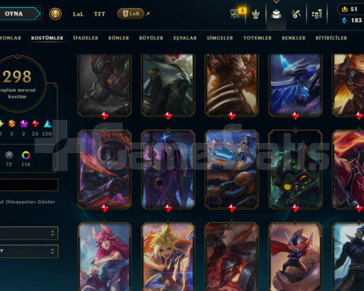 586 LEVEL / 298 SKIN / FULL HERO / +MAIL / +TEL