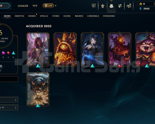 EUW Unranked | 6 Kostüm - 43 Hero | LoL Hesap