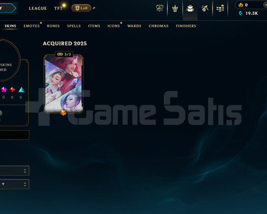 EUNE Unranked | 1 Kostüm - 19K Mö | LoL Hesap